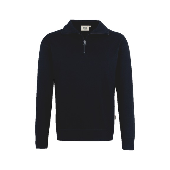 Work jumper, half-zip HAKRO 451 Premium zip sweatshirt - WRKJUMPR-(HALF-ZIP)-HAKRO-451-05-L