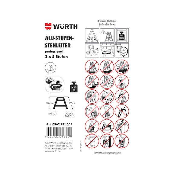 Article sticker - LBL-(F.STEPLD-0962931505)-PVC