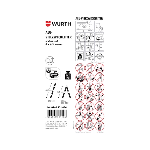 Article sticker - LBL-(F.MULTIPURPLDR-0962931624)-PVC