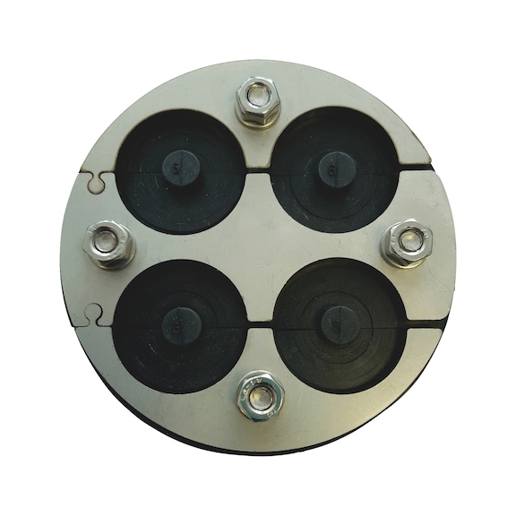 Pipe bushing 4 cables - PIPLDTHRGH-4KABEL(EPDM)40-D100MM-T50MM