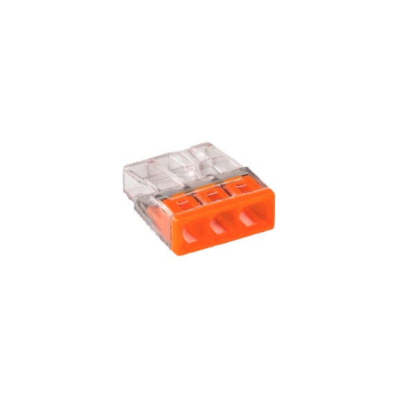 Screwless series plug terminal WAGO COMPACT - PLGINCON-ORANGE-3PIN-11X(0,5-2,5SMM)