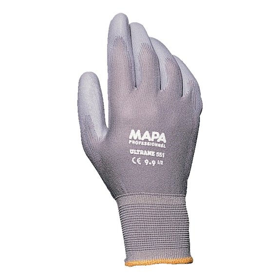 Protective glove, knitted and coated Mapa Ultrane 551