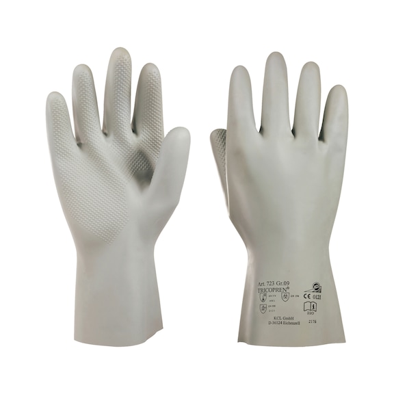 Protective glove, chemicals KCL Tricopren 723 - GLOV-TRICOPREN-KCL-723-SZ10