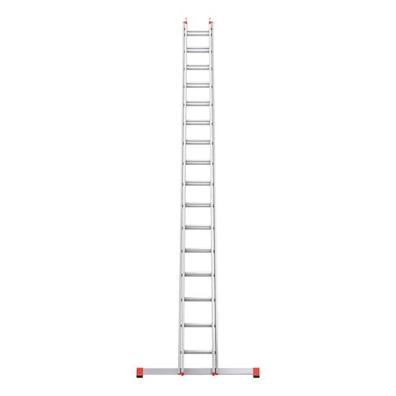 Aluminium extension ladder 2&nbsp;pieces - EXTLDR-2PCS-ALU-TRAV-2X16RUNGS