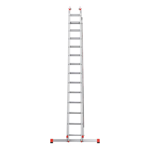 Echelle à corde en aluminium 2 pièces avec rouleaux - ECHELLE 2 PLANS A CORDE TRAV.2X14ECHELO