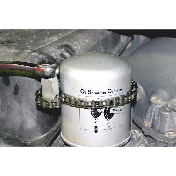 Geko Chiave A Catena Per Filtro Olio Universale – Diametro 135 Mm, Adatta Per Auto E Tubi