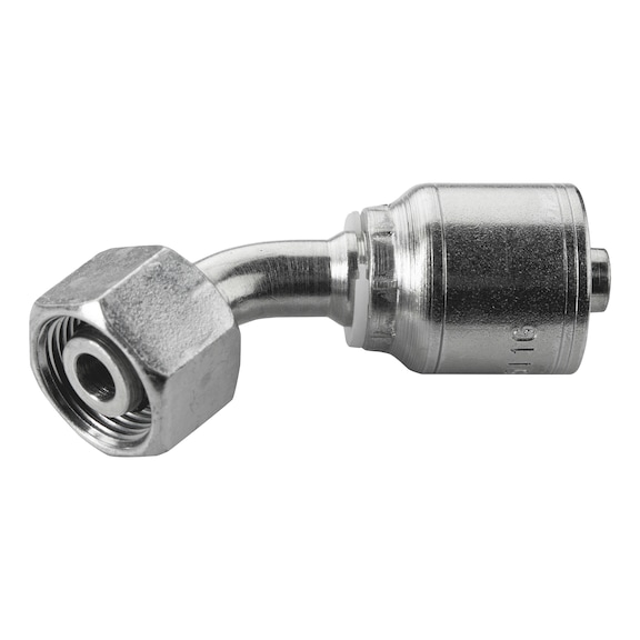 DKOS-koppeling 45 graden elleboog, binnendraad