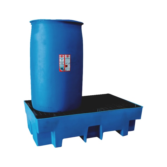 Bac de rétention pour fûts de produits chimiques - 230L