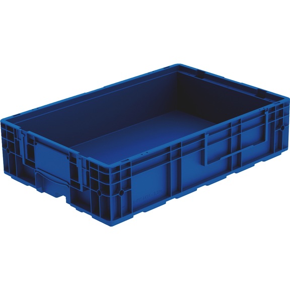 Storage box VDA-R-KLT - VDA-R-KLT-6415-594X396X147,5-RAL5003
