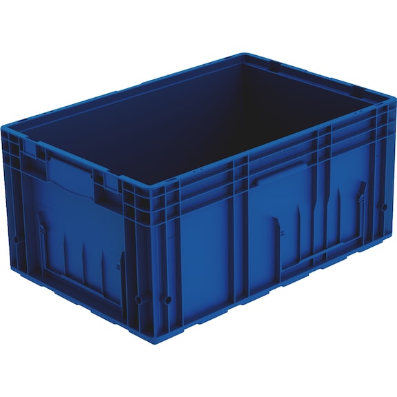 Storage box VDA-R-KLT - VDA-R-KLT-6429-594X396X280-RAL5003
