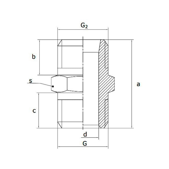 Fitting Stainless steel, 16001 - DBNPL-ET-SST-G3/4