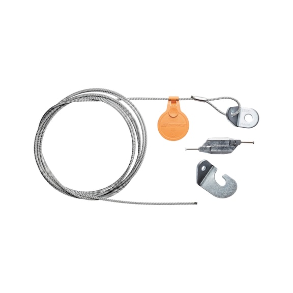 Kit fune sismica GS Retrofit con occhiolo con gancio aperto - KIT-FUNE-SISMICA-RETROFIT-5MM