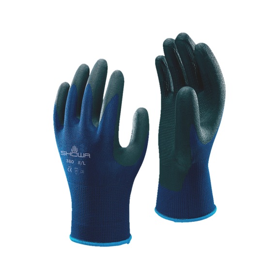 Protective glove, knitted and coated Showa 380 - PROTGLOV-SHOWA-380-SZ.8/L