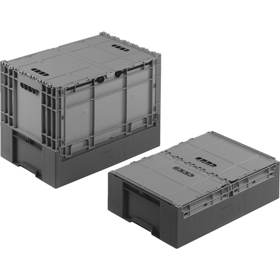 Folding box W-Line Clever Move - W-LINE-CLEV-RET-HNGEDBX-600X400X285-BLUE