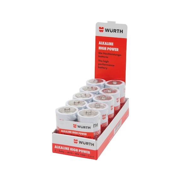 Alkaline battery High Power - BTRY-ALKALI-C-BABY-LR14-1,5V