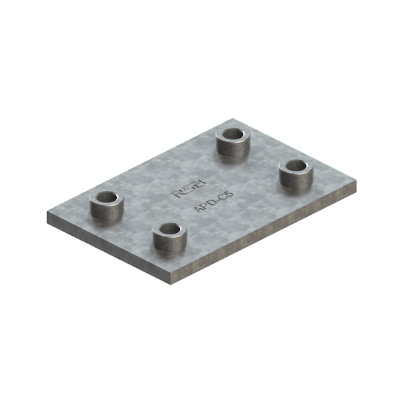 Welding plate DIN 3015-2, double version (S), W.TEC series - 1