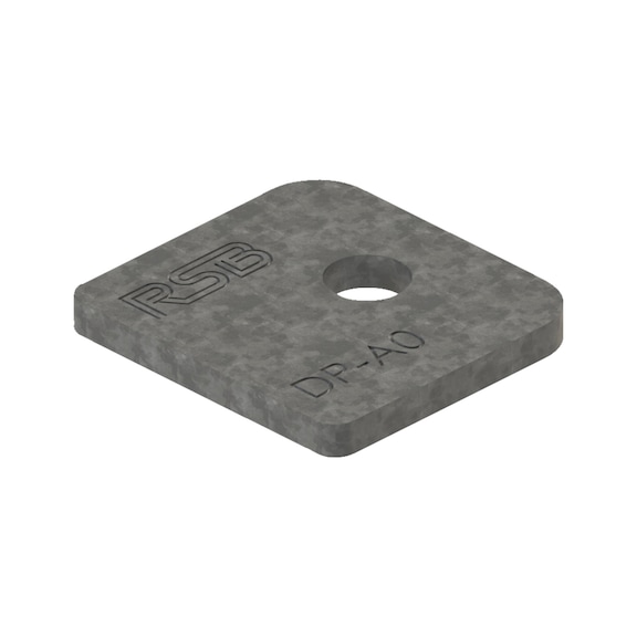 Cover plate DP DIN3015-1, W.TEC series - COVPLT-DIN3015/1-DP-W1-(DSP)-SZ0