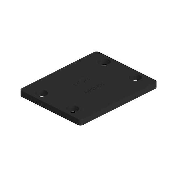 Cover plate DIN 3015-2, double version (DP-S), W.TEC series - 1