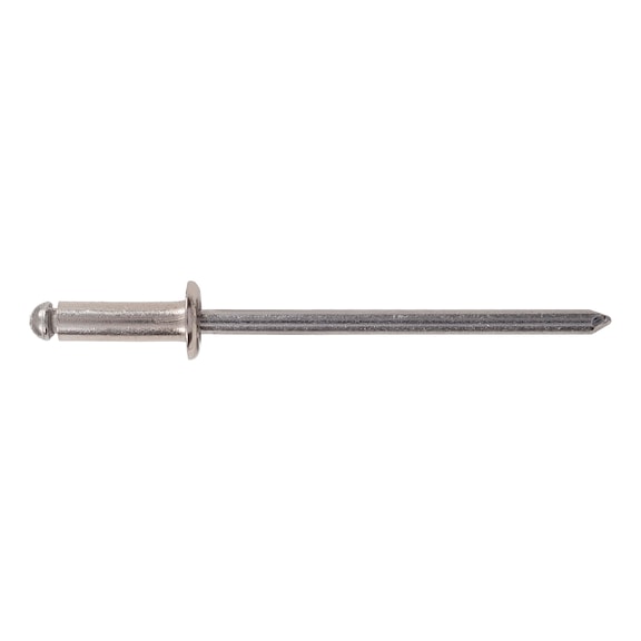 Blind rivet, round pan head Solderable stainless steel