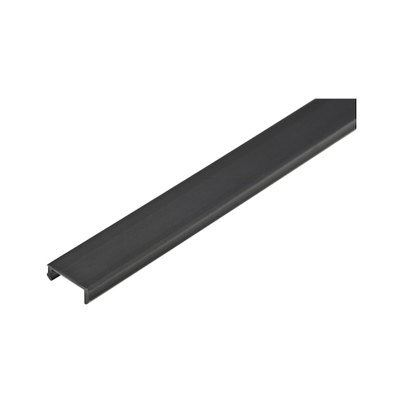 Abdeckprofil Kunststoff - ABDEPRFL-PP-SCHW-NUT-8-2000MM