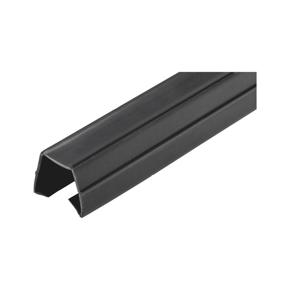 Cover and edge profile - COV&INPPRFL-PP+TPE-BLCK-NUT-10-2000MM