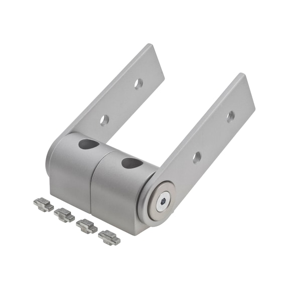 Joint Die-cast aluminium 180° - PIVOTCON-AL-180°-SLOT8/10-80X121X37MM