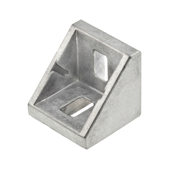 Support en aluminium - ANGL-AL-BLK-SLOT8-27X27X28MM