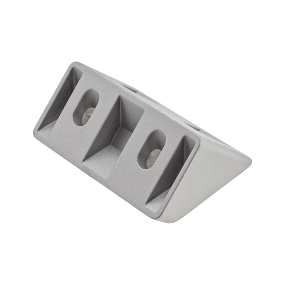 Connecteur d'angle, aluminium moulé sous pression - ANGLCON-ALUDC-BLK-SLOT8-M8-40X80MM