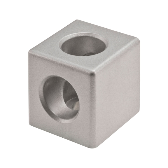 W&uuml;rfelverbinder - WUEVERB-ALUG-BLK-2D-NUT8-M8-30MM