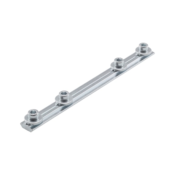 Streckenverbinder Stahl Set - STECKVERBINDER-ST-SET-NUT8-180X16MM