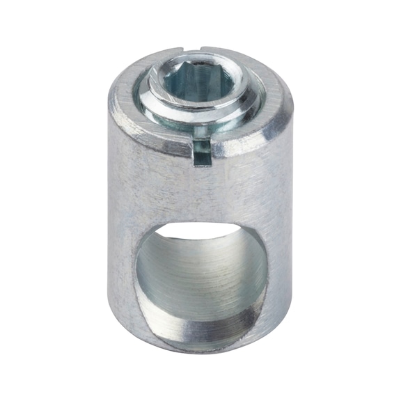 SL 15 furniture connector - CON-SL15-15X21MM-ZN-(F.MAT-THICK-24-28)