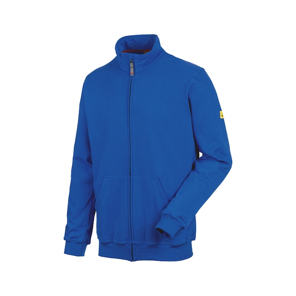 Sweat-shirt zippé ESD - SWEATJACKET ESD APUS ROYALBLUE 4XL