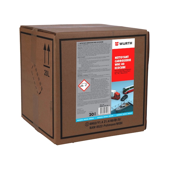 Nettoyant carrosserie WNC 40 - NETTOYANT CARROSSERIE WNC 40 ECOCUBE 20L