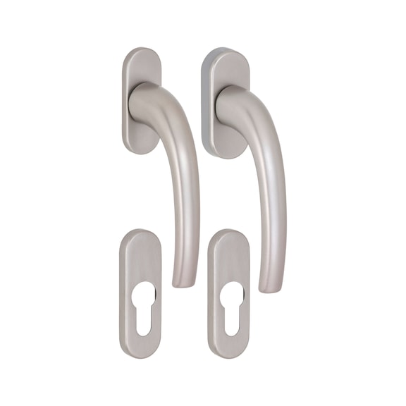 AL 440 balcony door fitting for balcony doors without roller shutter - BALCDH-LEV-AL440-CK-F9-68-10