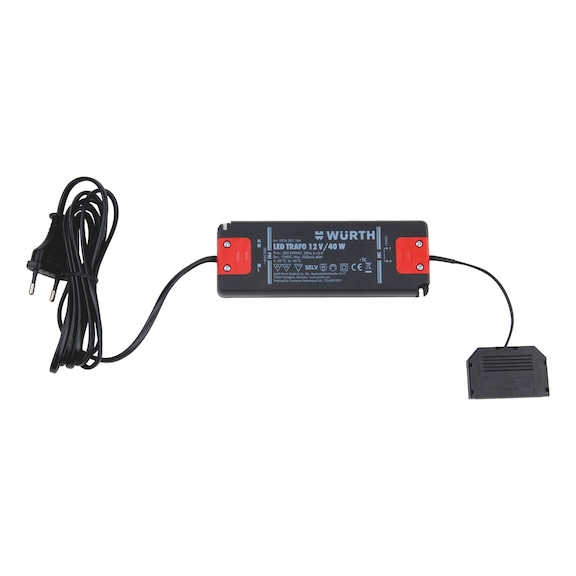 Led-veiligheidstransformator - TRAFO-LED-12V-40W-ZWART-L159XB58XH18