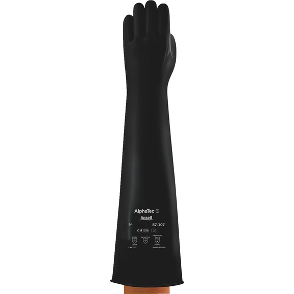 Schutzhandschuh Chemie Ansell AlphaTec<SUP>®</SUP> 87-107 (formerly: Emperor ME107) - HNDSHH-ANSELL-ALPHATEC-87-107-GR9,5