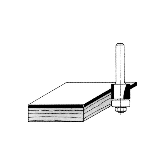 BOHRCRAFT 52500301600 Fresa Rotativa Con Punta Arrotondata In Hss Forma L Codolo 6 Mm O 16 Mm 850006086