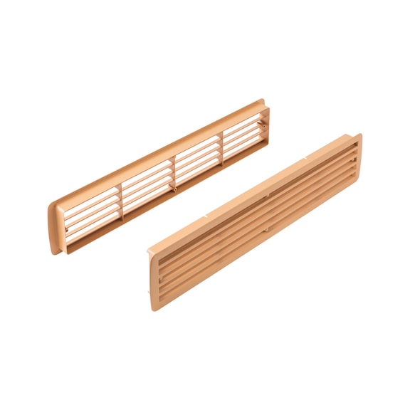 Ventilation grille for room doors type A - VENTGRIL-INDR-(TYPE A)-BEECH