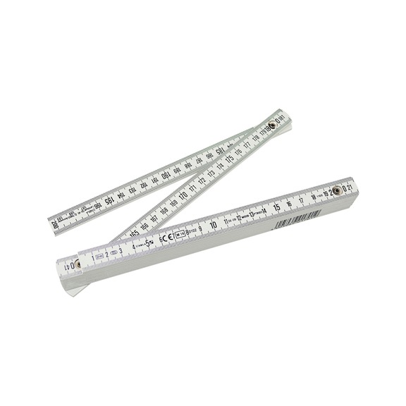 Règle pliante précise en plastique - graduations millimétriques