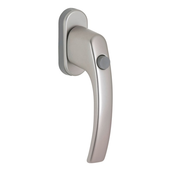 Window handle AL 420 with lock button - WH-RT-AL420-SKNOB-2SCR-F9/(A2-OPTIC)-35