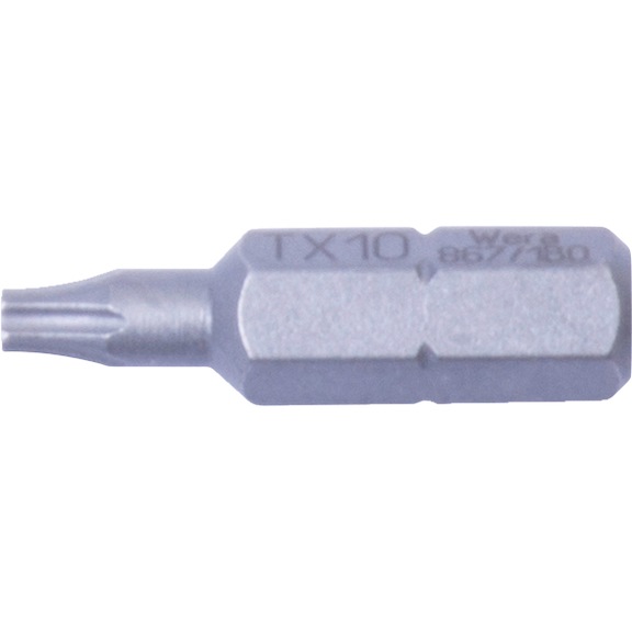 C 6.3 TX bit (1/4") med borehul - TX BITS 1/4 M/HUL      TX 10