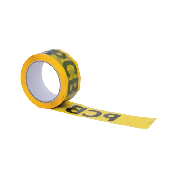 Afmærkningstape - AFMÆRKNINGSBÅND MED TEKST PCB