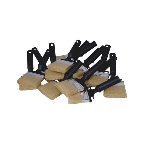 Flad pensel, LM ECONOMY Til opløsningsmiddelbaseret maling - PENSEL SORTIMENT, 15 STK. 100 MM