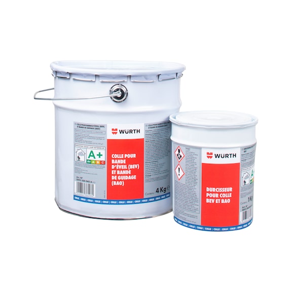 Colle pour bande d'éveil à la vigilance et bande de guidage