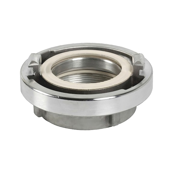 Storz coupling with rotating female thread