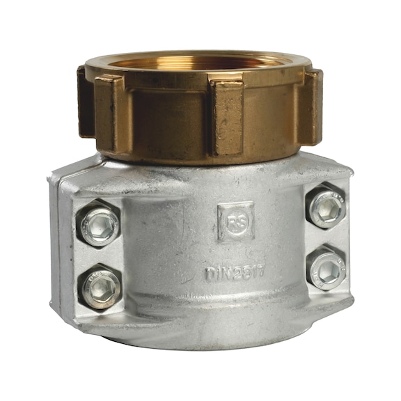 MC- letkuliitin messinkiä, sis. alumiini-kiristyspannan, sisäkierre