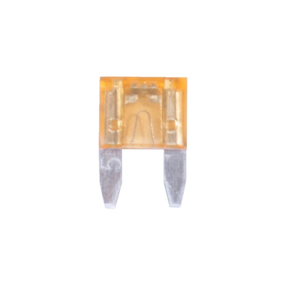 Mini-fladstiksikringer - MINI FLADSTIKSSIKRINGER LYSBRUN 5A M.LED