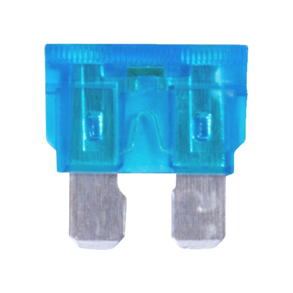 Fladstiksikringer  - FLADSTIKSIKRING BLÅ 15 A M.LED