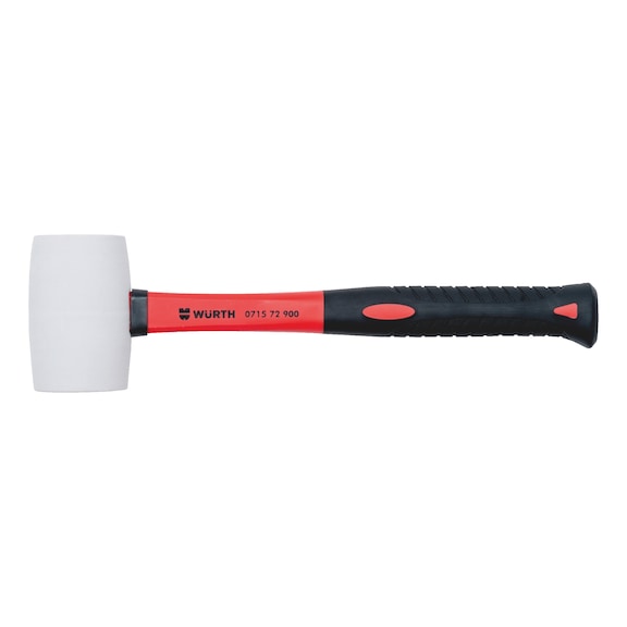 Soft-face hammer With fibreglass handle - SFTFCEHAM-RBRHD-250G