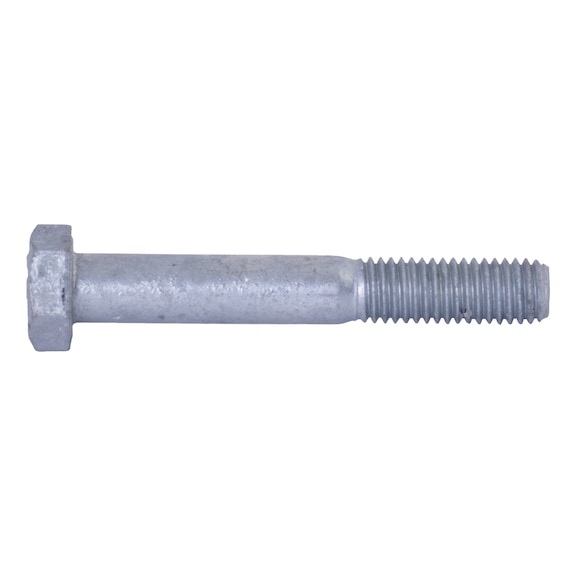 Hexagon head bolt with shank DIN 931, steel 8.8, hot-dip galvanised - BLT-HEX-DIN931-8.8-WS24-(HDG)-M16X80